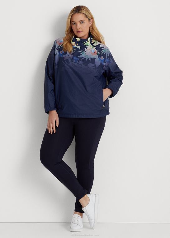 marineblå multi Kvinder Ralph Lauren blomstret rullekrave pullover Z426B4810