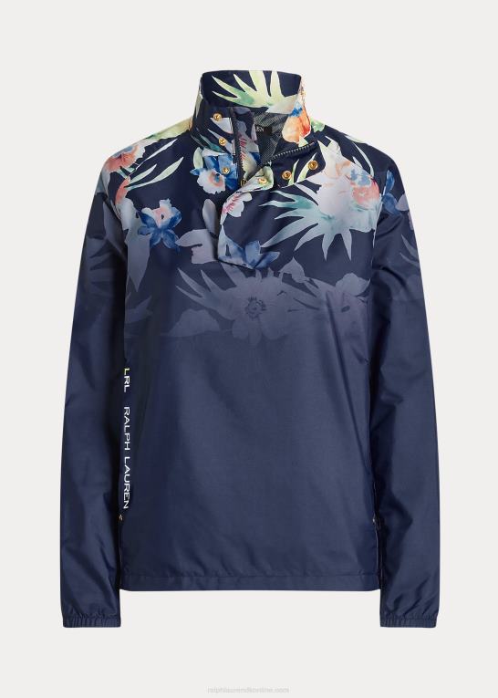 marineblå multi Kvinder Ralph Lauren blomstret rullekrave pullover Z426B9573
