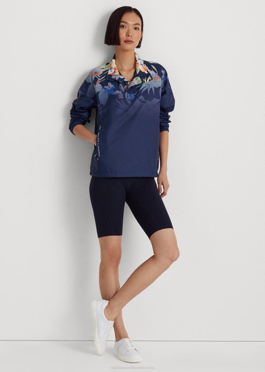 marineblå multi Kvinder Ralph Lauren blomstret rullekrave pullover Z426B9573