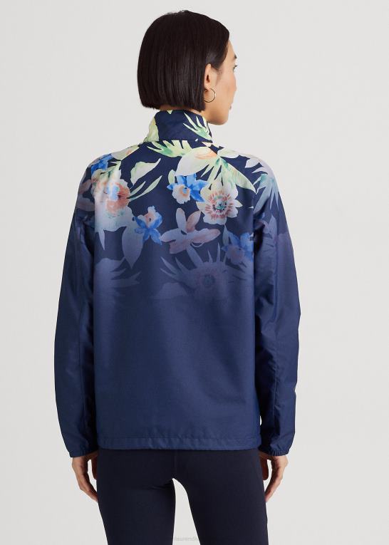 marineblå multi Kvinder Ralph Lauren blomstret rullekrave pullover Z426B9573