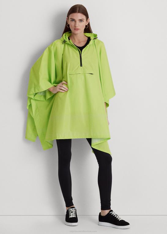 elektrisk kalk Kvinder Ralph Lauren pakkebar regnponcho med logotryk Z426B4118