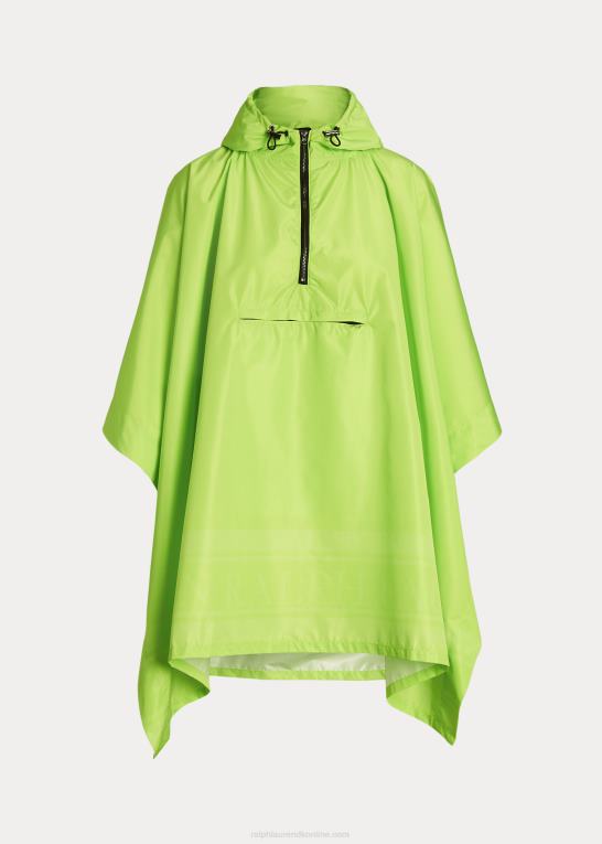 elektrisk kalk Kvinder Ralph Lauren pakkebar regnponcho med logotryk Z426B4118