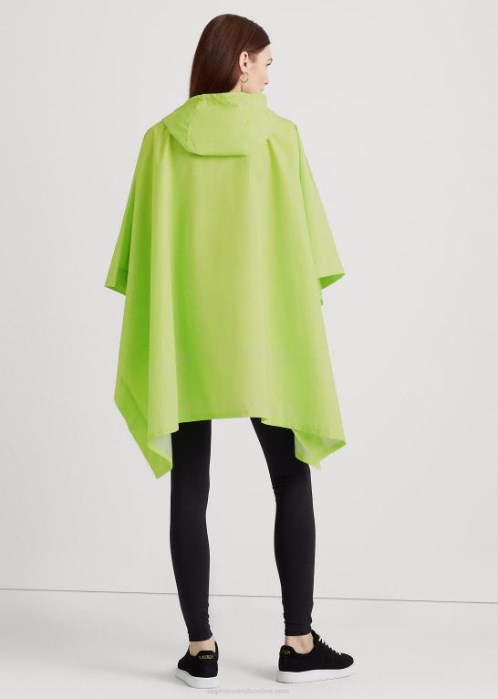 elektrisk kalk Kvinder Ralph Lauren pakkebar regnponcho med logotryk Z426B4118