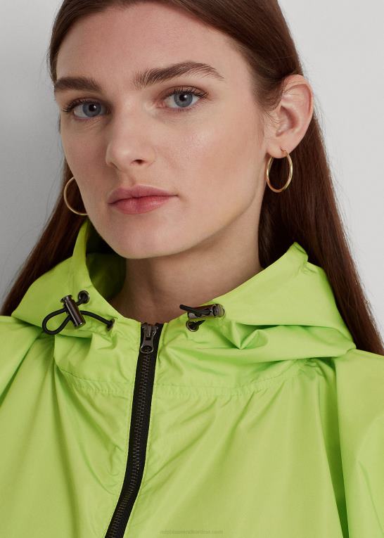 elektrisk kalk Kvinder Ralph Lauren pakkebar regnponcho med logotryk Z426B4118