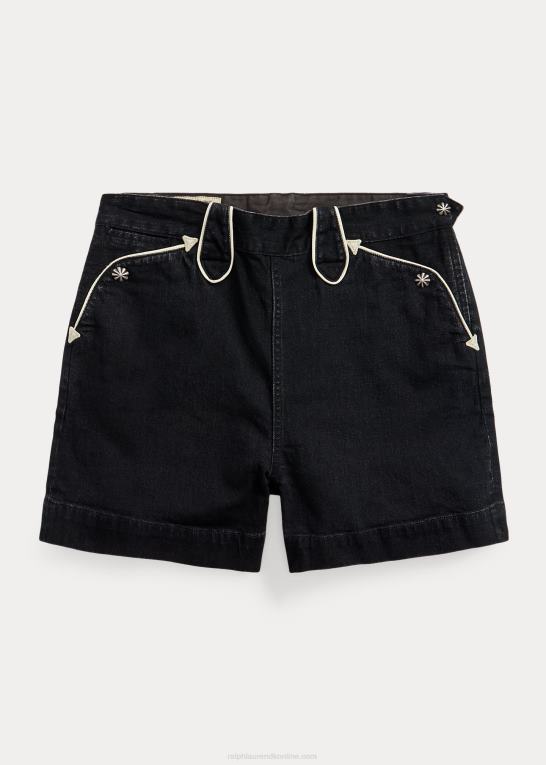 Kvinder Ralph Lauren sort denim western short Z426B3622