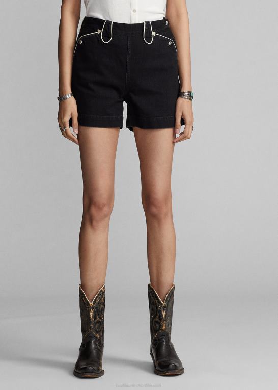 Kvinder Ralph Lauren sort denim western short Z426B3622