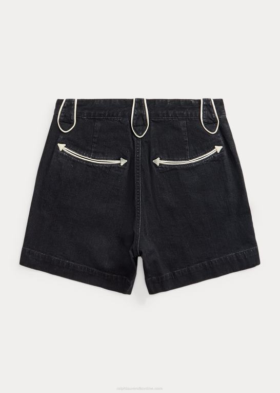 Kvinder Ralph Lauren sort denim western short Z426B3622