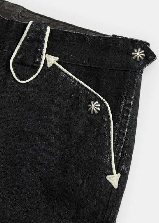 Kvinder Ralph Lauren sort denim western short Z426B3622