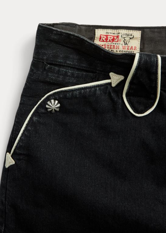 Kvinder Ralph Lauren sort denim western short Z426B3622