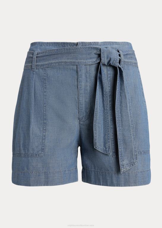 berylblå vask Kvinder Ralph Lauren bæltekort chambray Z426B4017