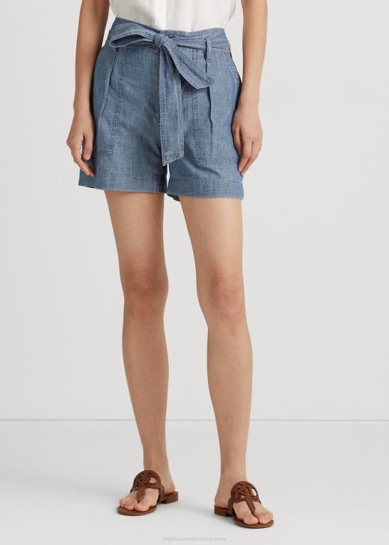 berylblå vask Kvinder Ralph Lauren bæltekort chambray Z426B4017