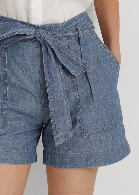 berylblå vask Kvinder Ralph Lauren bæltekort chambray Z426B4017