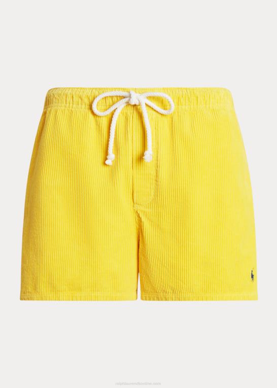 gul Kvinder Ralph Lauren polo prepster fløjlsbukser Z426B2988