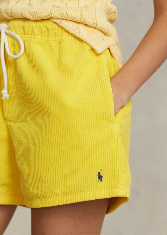 gul Kvinder Ralph Lauren polo prepster fløjlsbukser Z426B2988