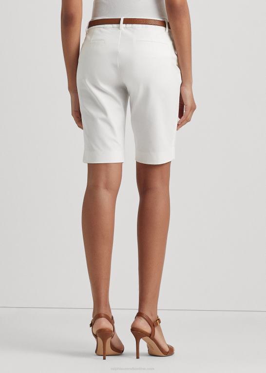hvid Kvinder Ralph Lauren bi-stretch twill kort Z426B3831