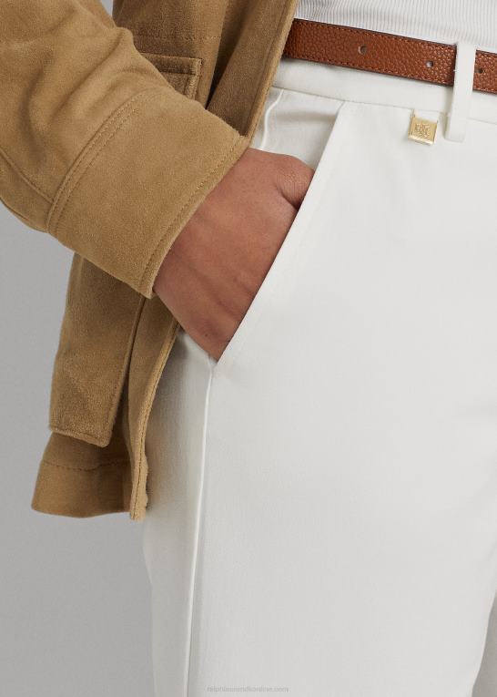 hvid Kvinder Ralph Lauren bi-stretch twill kort Z426B3831