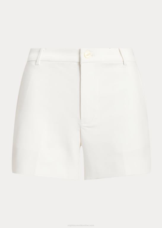 hvid Kvinder Ralph Lauren plisseret strækbomuldskort Z426B3893