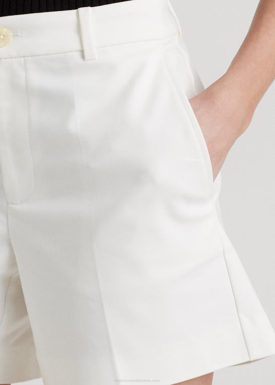 hvid Kvinder Ralph Lauren plisseret strækbomuldskort Z426B3893
