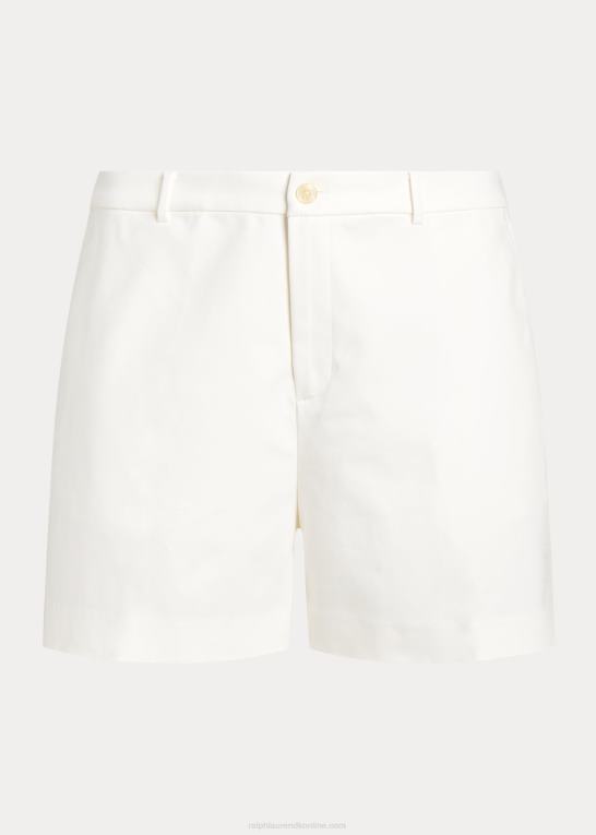 hvid Kvinder Ralph Lauren plisseret strækbomuldskort Z426B4554