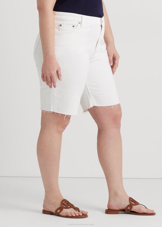 hvid vask Kvinder Ralph Lauren cutoff denim short Z426B4678