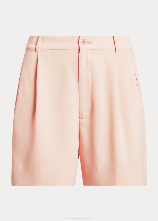 lyserød Kvinder Ralph Lauren plisseret georgette kort Z426B9428