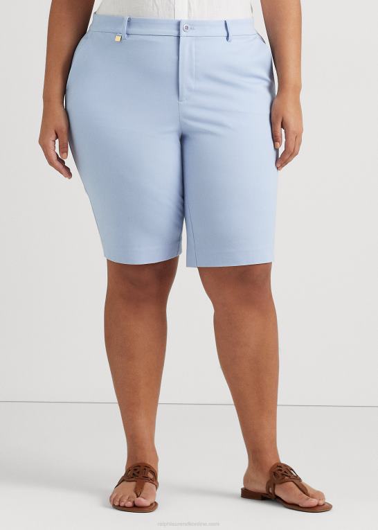 småsten blå Kvinder Ralph Lauren bi-stretch twill kort Z426B4525