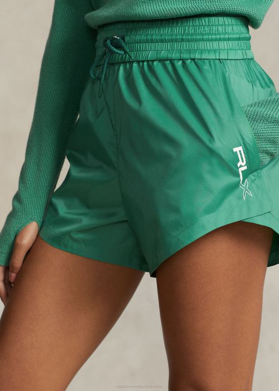tømmerflåde grøn Kvinder Ralph Lauren ripstop snøre kort Z426B3100