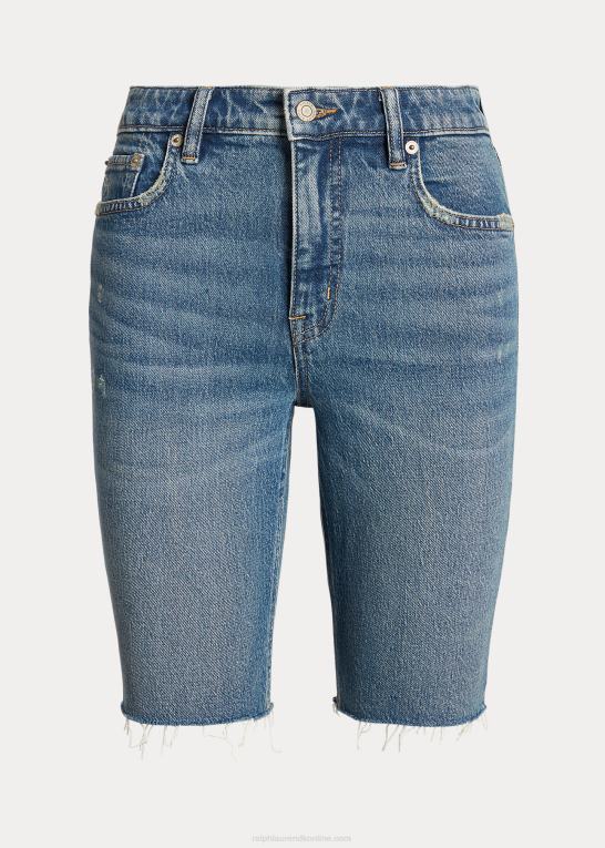 vask af græsmarker Kvinder Ralph Lauren cutoff denim short Z426B3999