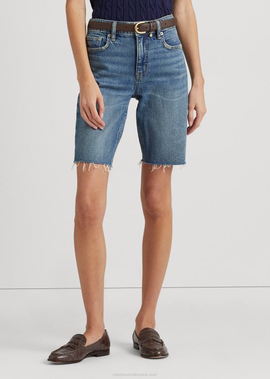 vask af græsmarker Kvinder Ralph Lauren cutoff denim short Z426B3999