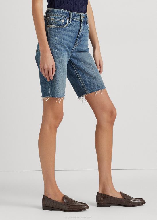 vask af græsmarker Kvinder Ralph Lauren cutoff denim short Z426B3999