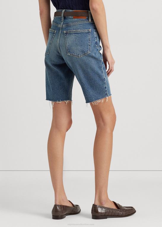 vask af græsmarker Kvinder Ralph Lauren cutoff denim short Z426B3999