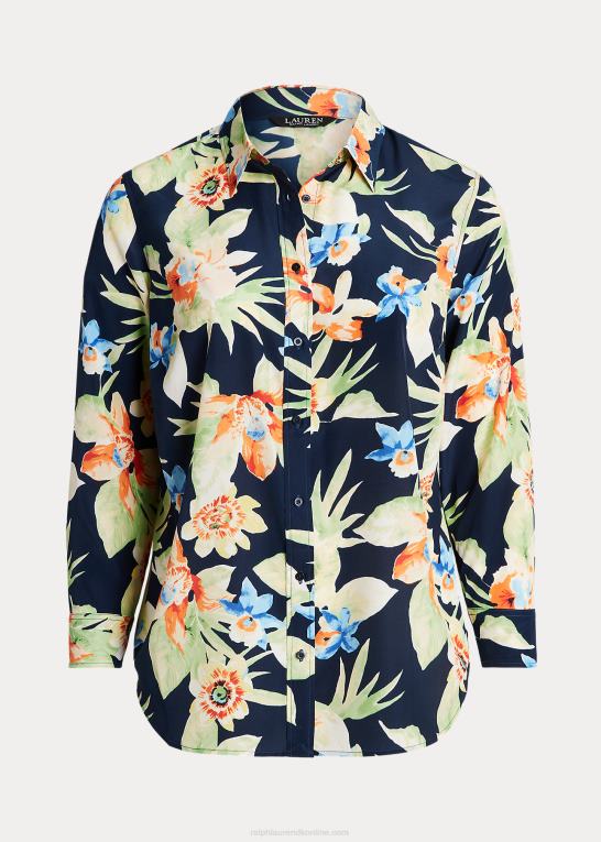 Kvinder Ralph Lauren blomstret crepe skjorte Z426B4795