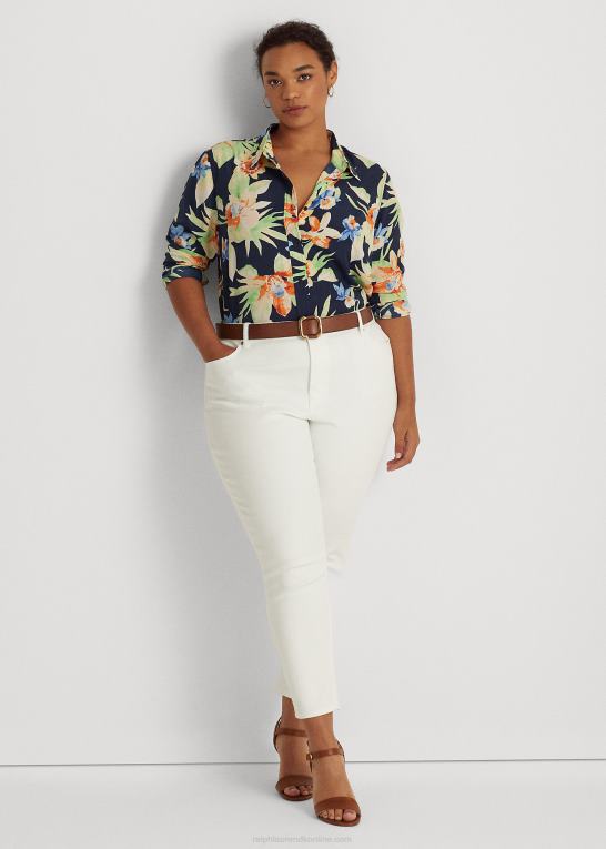 Kvinder Ralph Lauren blomstret crepe skjorte Z426B4795