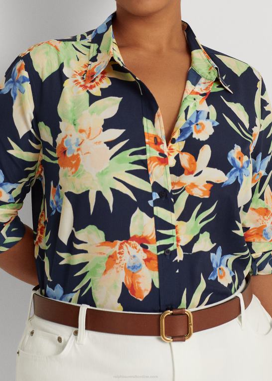 Kvinder Ralph Lauren blomstret crepe skjorte Z426B4795