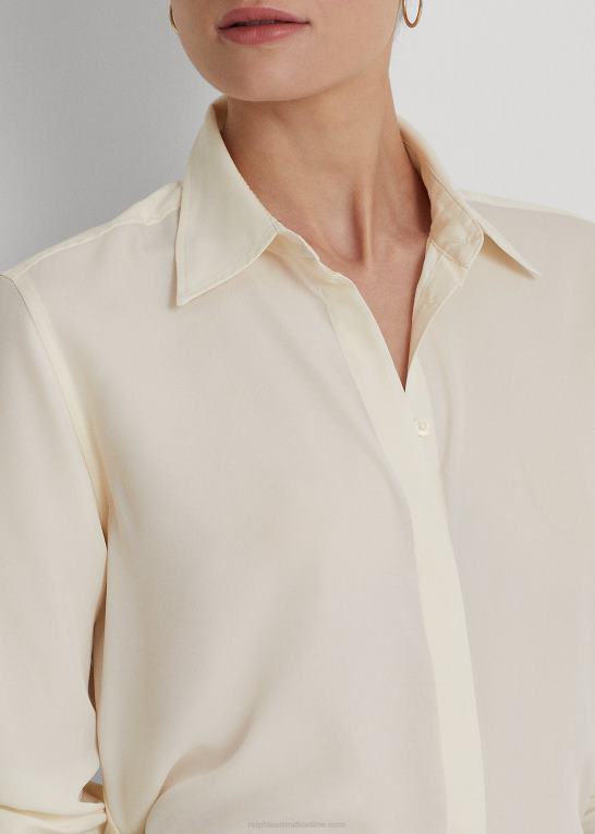 Kvinder Ralph Lauren crepe skjorte Z426B4469