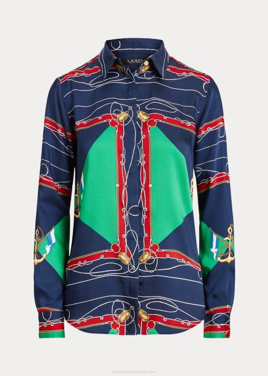 Kvinder Ralph Lauren print twill skjorte Z426B4903