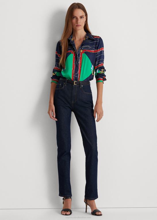 Kvinder Ralph Lauren print twill skjorte Z426B4903