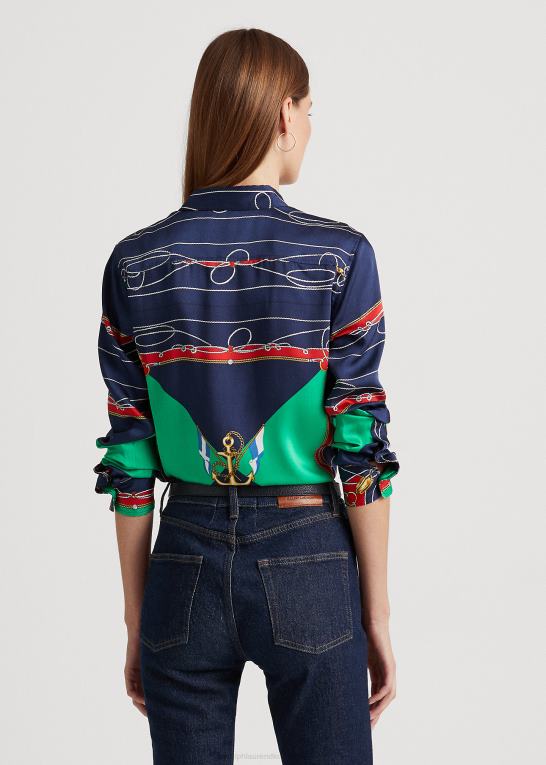 Kvinder Ralph Lauren print twill skjorte Z426B4903