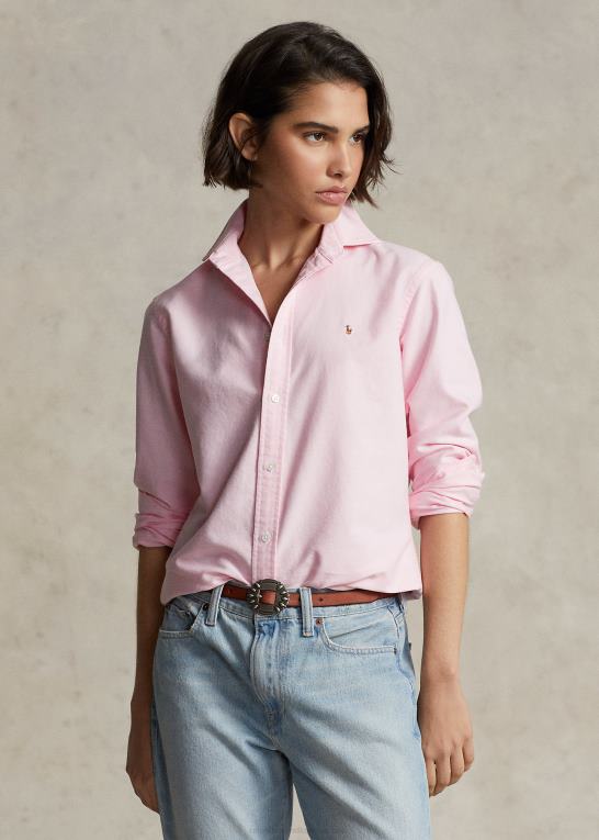 bad pink Kvinder Ralph Lauren klassisk pasform oxford skjorte Z426B3145