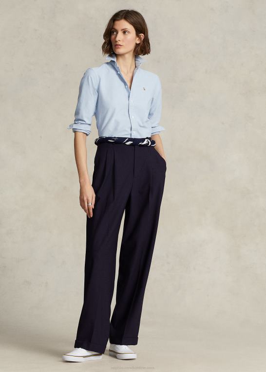 blå Kvinder Ralph Lauren klassisk pasform oxford skjorte Z426B3146