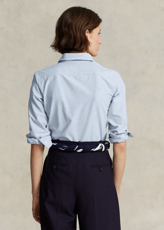 blå Kvinder Ralph Lauren klassisk pasform oxford skjorte Z426B3146