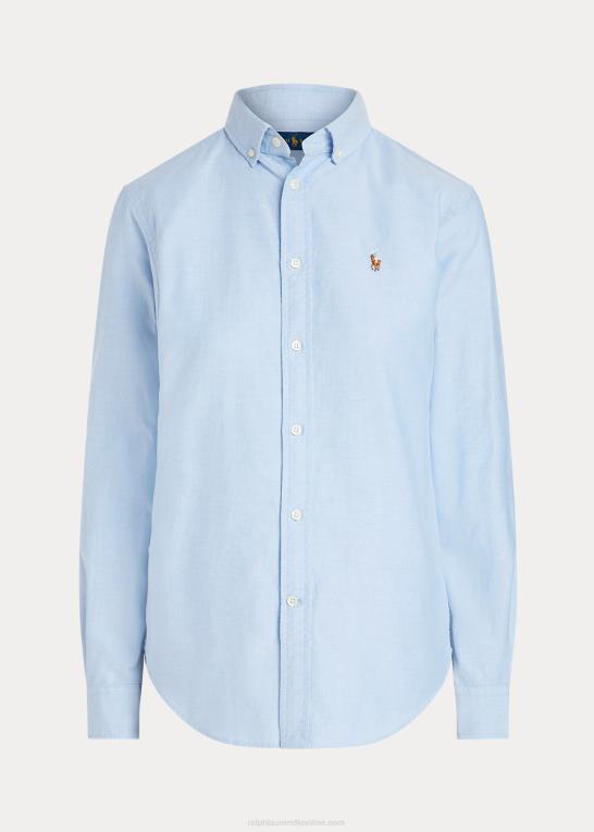 blå hyacint Kvinder Ralph Lauren klassisk pasform oxford skjorte Z426B3348