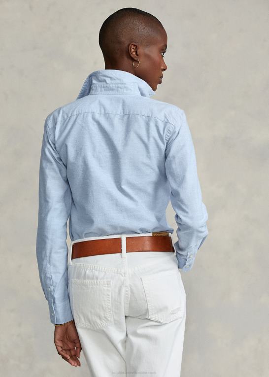 blå hyacint Kvinder Ralph Lauren klassisk pasform oxford skjorte Z426B3348