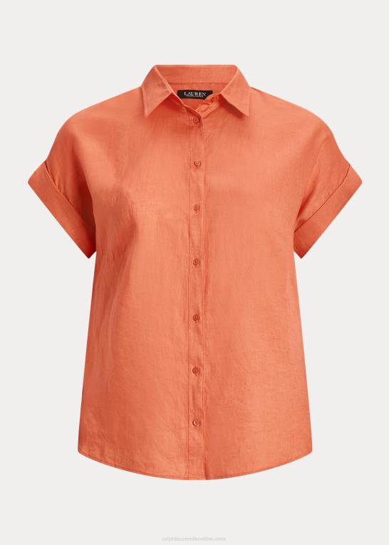 canyon orange Kvinder Ralph Lauren linned dolman-ærmet skjorte Z426B4499