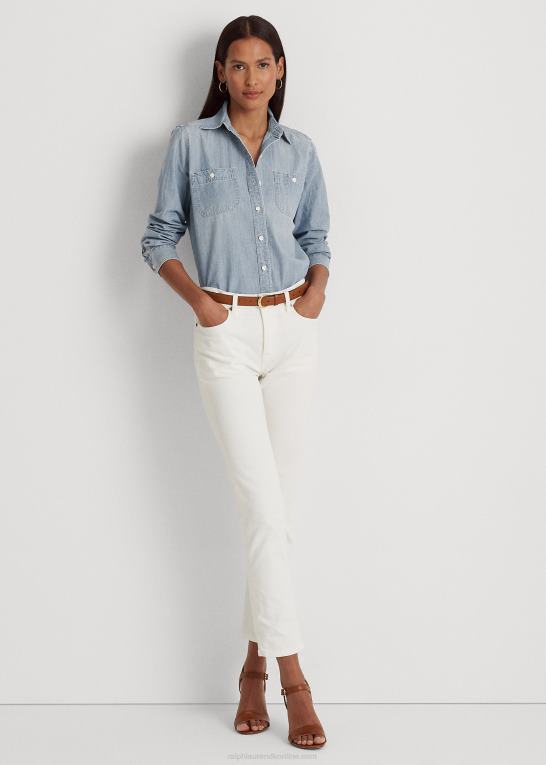 chambray Kvinder Ralph Lauren chambray bomuldsskjorte Z426B4265