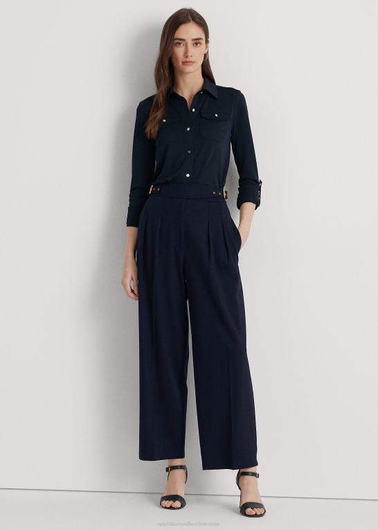 flåde Kvinder Ralph Lauren skjorte med rulle-faner Z426B9153