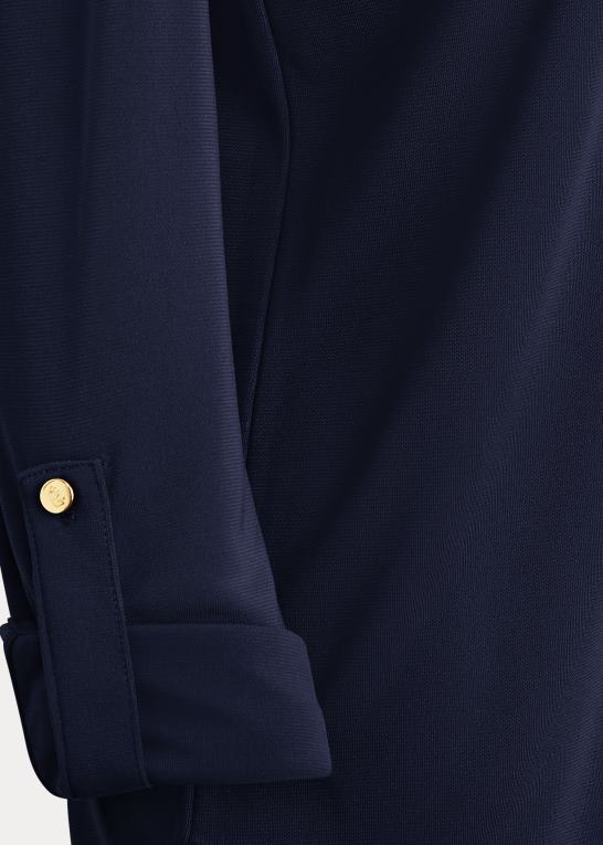 flåde Kvinder Ralph Lauren skjorte med rulle-faner Z426B9153