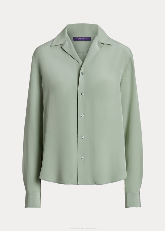 forårssalvie Kvinder Ralph Lauren darien crepe de chine skjorte Z426B9267