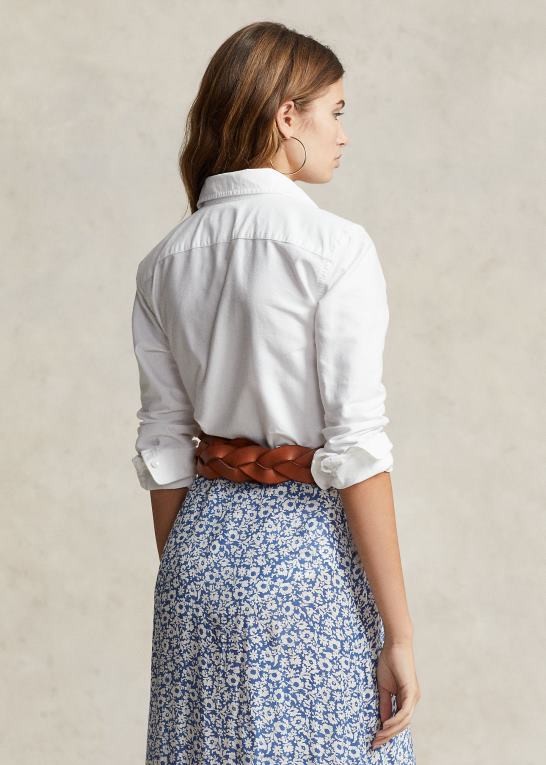 hvid Kvinder Ralph Lauren klassisk pasform oxford skjorte Z426B3147