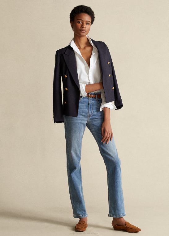 hvid Kvinder Ralph Lauren klassisk pasform oxford skjorte Z426B3349